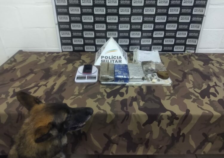 Polícia Militar prende dois autores e apreende materiais relacionados ao tráfico de drogas no bairro Milho Branco