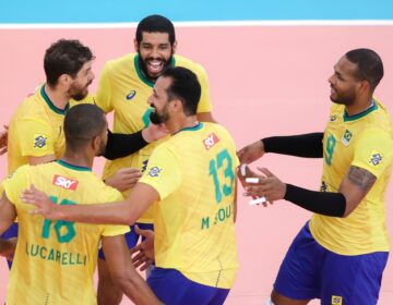 Seleção masculina de vôlei vence terceiro amistoso contra Venezuela e viaja para a Liga das Nações