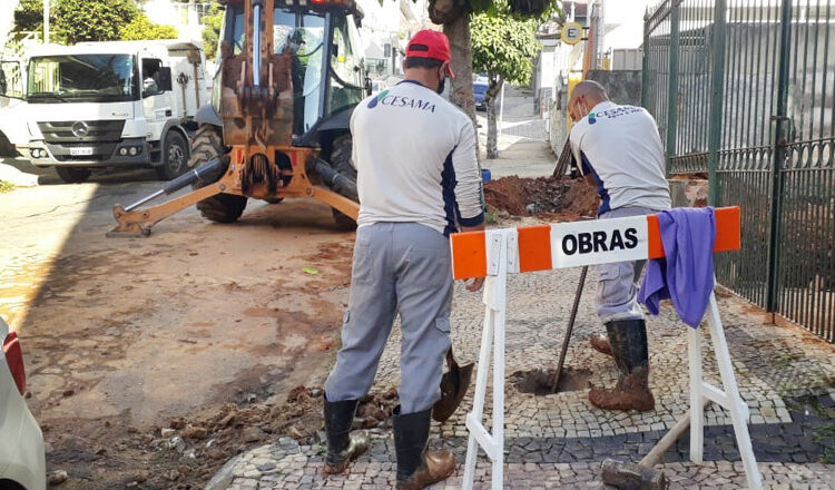 Serviços de manutenção são realizados pela Cesama na zona sul do município