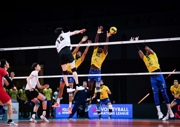 Brasil bate Japão e chega à quarta vitória em cinco jogos na Liga das Nações masculina