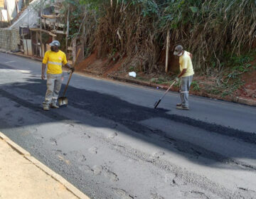 Pavimentação asfáltica no bairro Graminha é realizada pela Empav