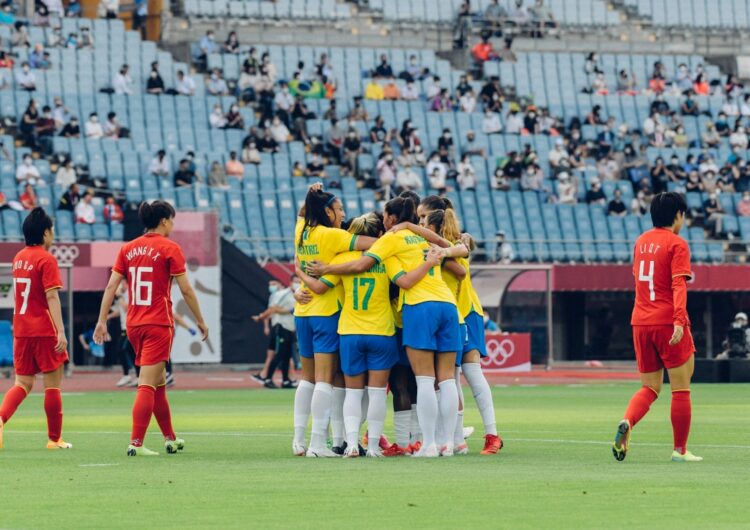 Futebol feminino abre os Jogos Olímpicos para o Brasil com goleada sobre a China