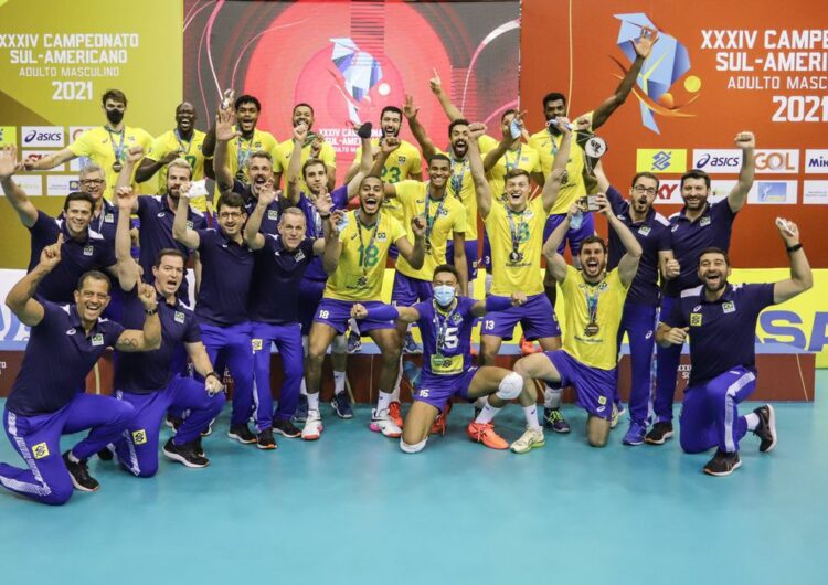 Brasil vence Argentina e conquista o 33º título Sul-Americano de vôlei