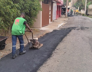 Empav realiza operação tapa-buraco no São Pedro e em outras vias do município