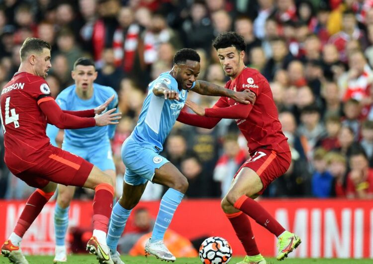 City e Liverpool empatam em 2 a 2 em jogo eletrizante no Anfield