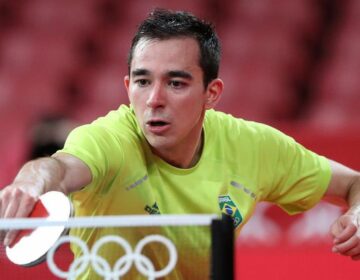 Tênis de mesa: Hugo Calderano mira em medalha em Paris