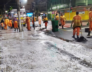 População aprova serviço de lavação na Avenida Getúlio Vargas