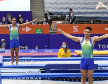 Rayan Dutra e Rafael Andrade avançam à final do Mundial de Trampolim