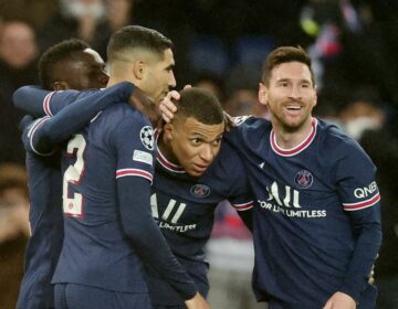 Mbappé e Messi marcam em goleada do PSG na Liga dos Campeões