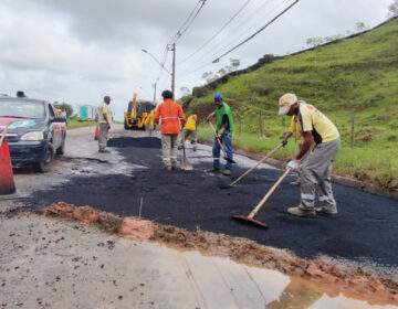 Trecho entre Cidade Alta e Parque das Águas recebe recapeamento asfáltico