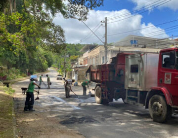 Empav segue com intervenções de recomposição asfáltica na Estrada Engenheiro Gentil Forn