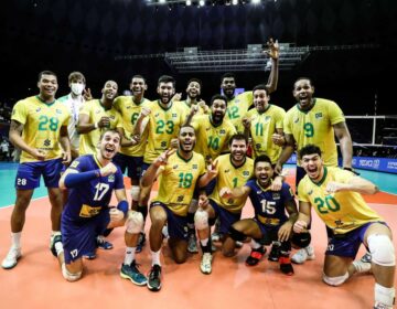 Seleção masculina bate Alemanha de virada na Liga das Nações de vôlei