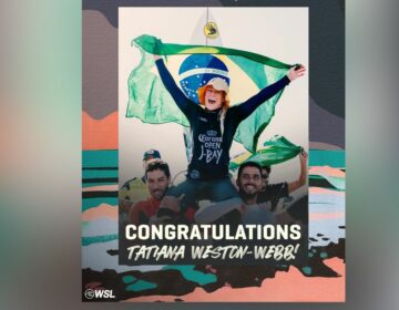 Surfe: Tati Weston-Webb é campeã em J-Bay e sobe para 3º lugar da WSL