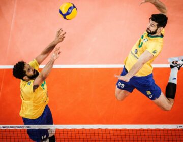 Brasil vence Catar e continua 100% no Mundial de vôlei masculino