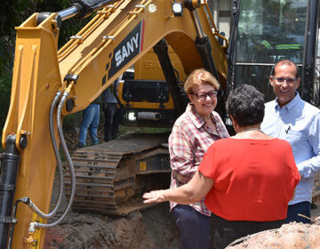 Prefeita visitou obras essenciais no Linhares, Santos Dummont e Distrito Industrial nesta quinta-feira, 27