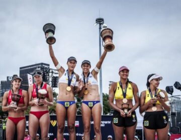 Em sua primeira competição juntas, Talita e Thâmela vencem etapa Elite do Circuito Mundial disputada na África do Sul