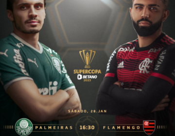 Palmeiras e Flamengo disputam primeiro título da temporada na Supercopa Betano 2023