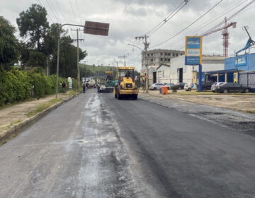 PJF entra na reta final de recapeamento na Avenida Antônio Simão Firjan no Distrito Industrial