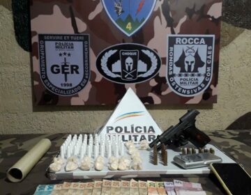Polícia militar prende/apreende envolvidos em tráfico e porte ilegal de armas no bairro Vila Ideal