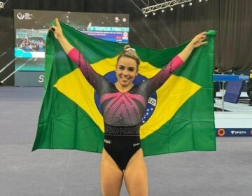 Brasil conquista ouro inédito na Copa do Mundo de ginástica de trampolim