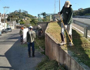 PJF atende 25 praças com limpeza e poda de grama e árvore em quatro dias