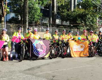 Maio Amarelo – SMU realiza palestra para grupo de mulheres ciclistas