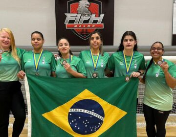 Brasil vence EUA e fatura bronze na Copa Malmö de goalball feminino