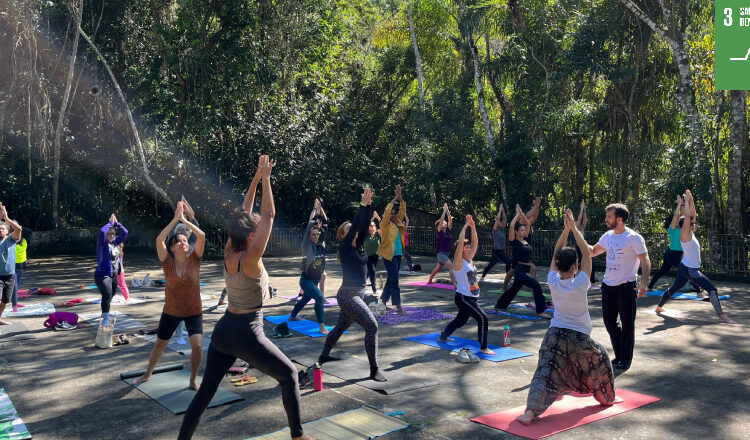 Yoga no Parque acontece no Parque Municipal no domingo, 3