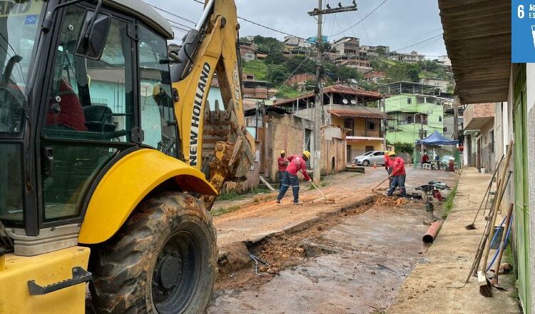 Cesama inicia remodelação de rede de esgoto em rua do bairro Teixeiras