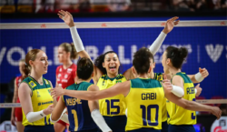 Brasil vira sobre Polônia e vai às quartas da Liga das Nações Feminina
