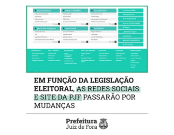 Redes sociais e portal da Prefeitura serão ajustados às normas eleitorais a partir do dia 6