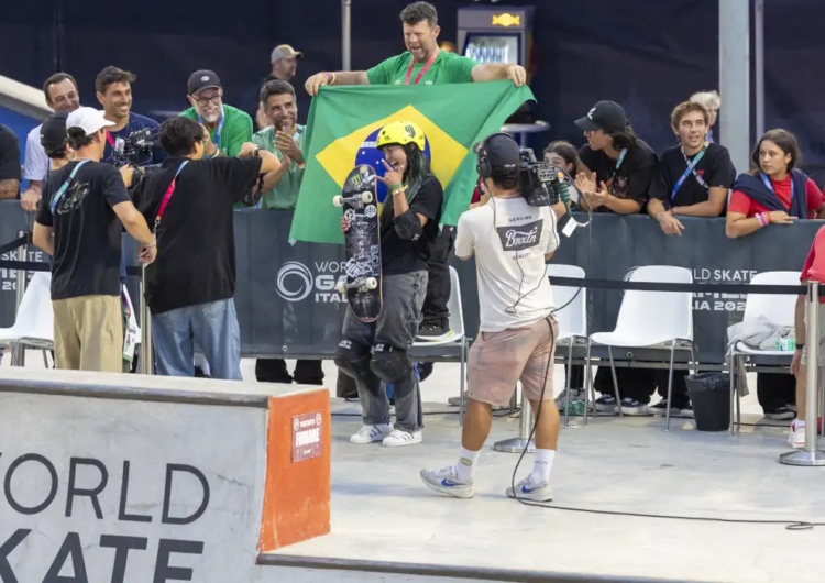 Raicca Ventura conquista Mundial de skate park na Itália