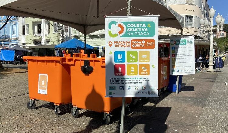 Coleta Seletiva na Praça acontece nesta quinta, 24, na Praça da Estação