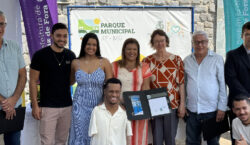 Nadador Gabriel Araújo é homenageado no Parque Municipal com selo…