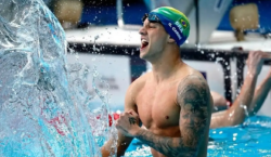 Guilherme Caribé é prata nos 100m livre no Mundial de piscina curta