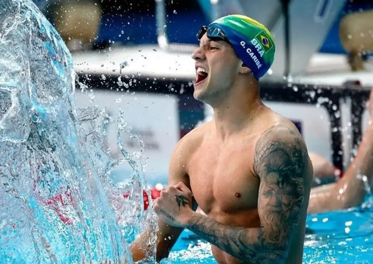 Guilherme Caribé é prata nos 100m livre no Mundial de piscina curta