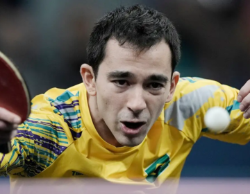 Calderano vence nigeriano de virada e vai às oitavas de Grand Smash