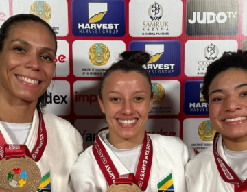 Brasileiras garantem três bronzes em 1º dia de Grand Slam de Judô