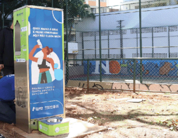 Cesama e Prefeitura instalam bebedouros públicos em dez praças da cidade