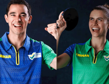 Hugo Calderano e Bruna Takahashi são campeões do Pan-Americano nos EUA