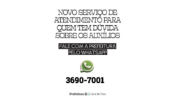 Prefeitura de Juiz de Fora lança WhatsApp para tirar dúvidas&hellip;