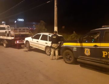 PRF apreende veículo por evasão de pedágio